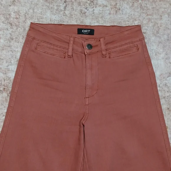 OAT New York High Rise Wide Leg Crop Jeans Womens Sz 25 - Picture 3 of 10